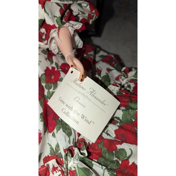 21" Madame Alexander Scarlett O`hara Doll In Rose Picnic Dress With Basket & Hat - Picture 5 of 10